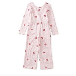 Tea Collection Just for Kicks Pink Floral Kids Jumpsuit Size 16